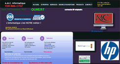 Desktop Screenshot of amcinformatique.ca
